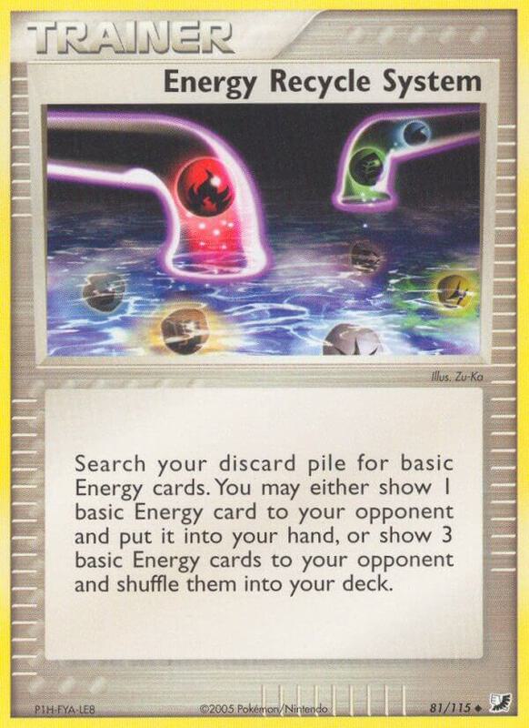 Energy Recycle System - EX Unseen Forces - #81