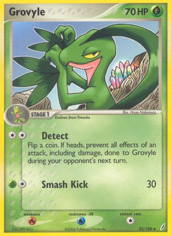 Grovyle - EX Crystal Guardians - #32