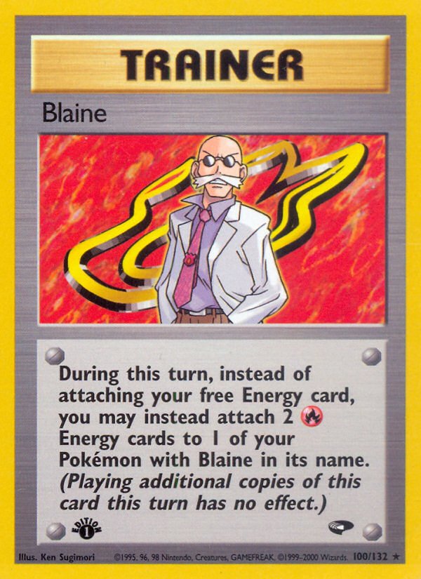 Blaine - Gym Challenge - #100 (1st Edition)