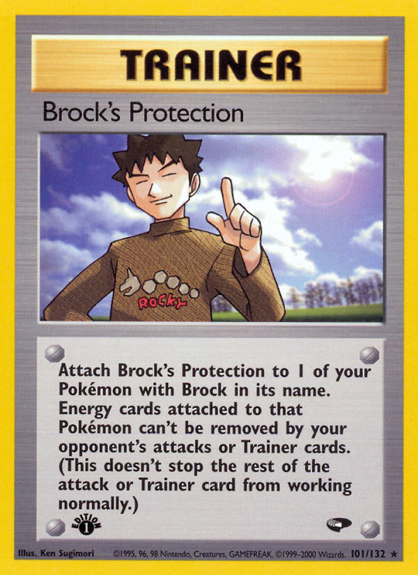 Brock's Protection - Gym Challenge - #101 (1st Edition)