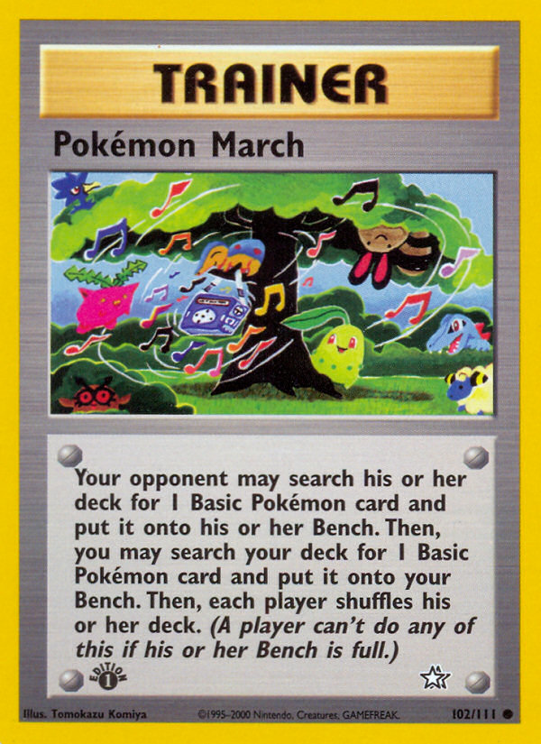 Pokémon March - Neo Genesis - #102 (1st Edition)