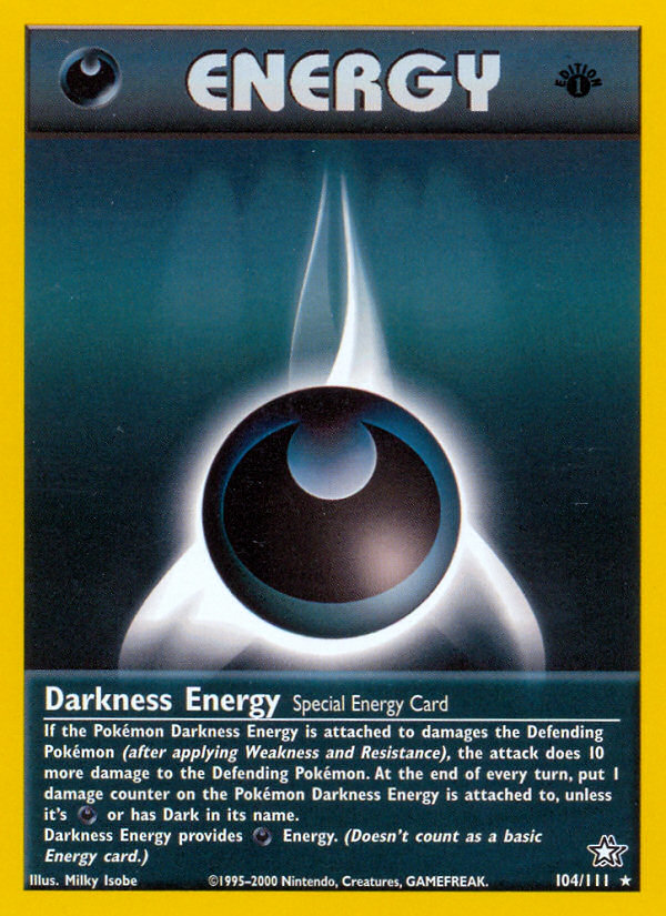 Darkness Energy - Neo Genesis - #104 (1st Edition)