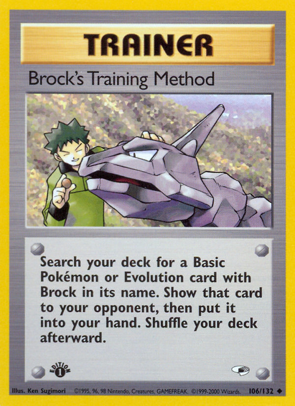 Brock's Training Method - Gym Heroes - #106 (1st Edition)