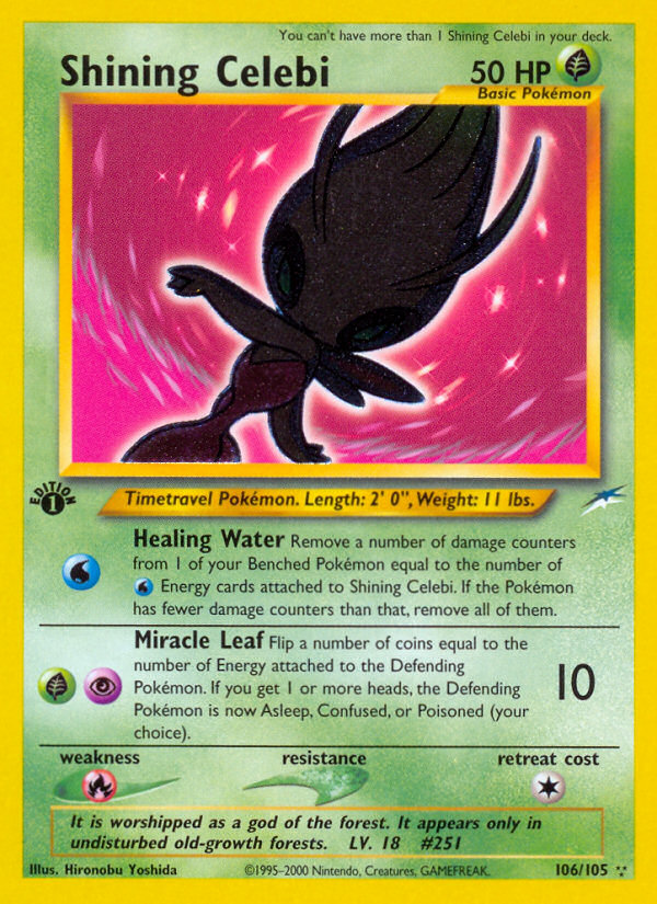 Shining Celebi - Neo Destiny - #106 (1st Edition)