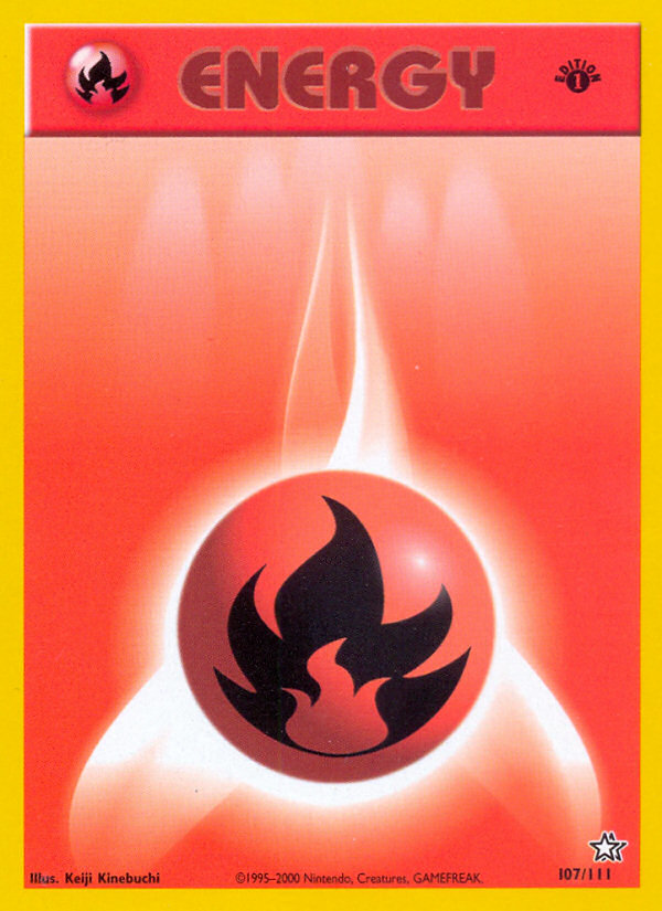 Fire Energy - Neo Genesis - #107 (1st Edition)