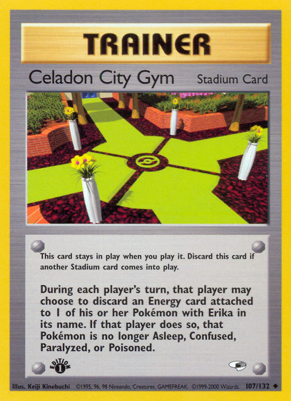 Celadon City Gym - Gym Heroes - #107 (1st Edition)