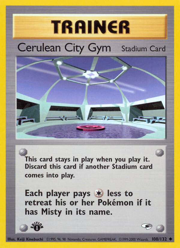 Cerulean City Gym - Gym Heroes - #108 (1st Edition)