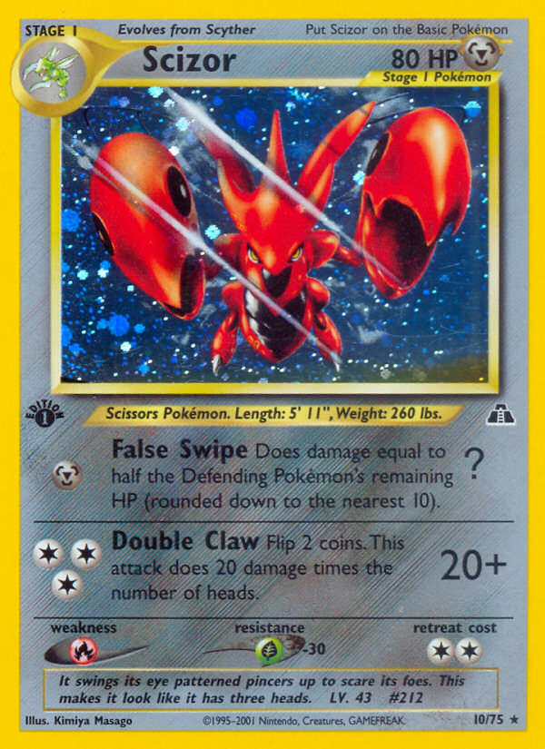 Scizor - Neo Discovery - #10 (1st Edition)