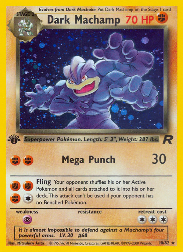 Dark Machamp - Team Rocket - #10 (1st Edition)