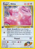 Koga's Ditto - Gym Challenge - #10 (1st Edition)