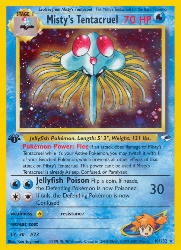 Misty's Tentacruel - Gym Heroes - #10 (1st Edition)
