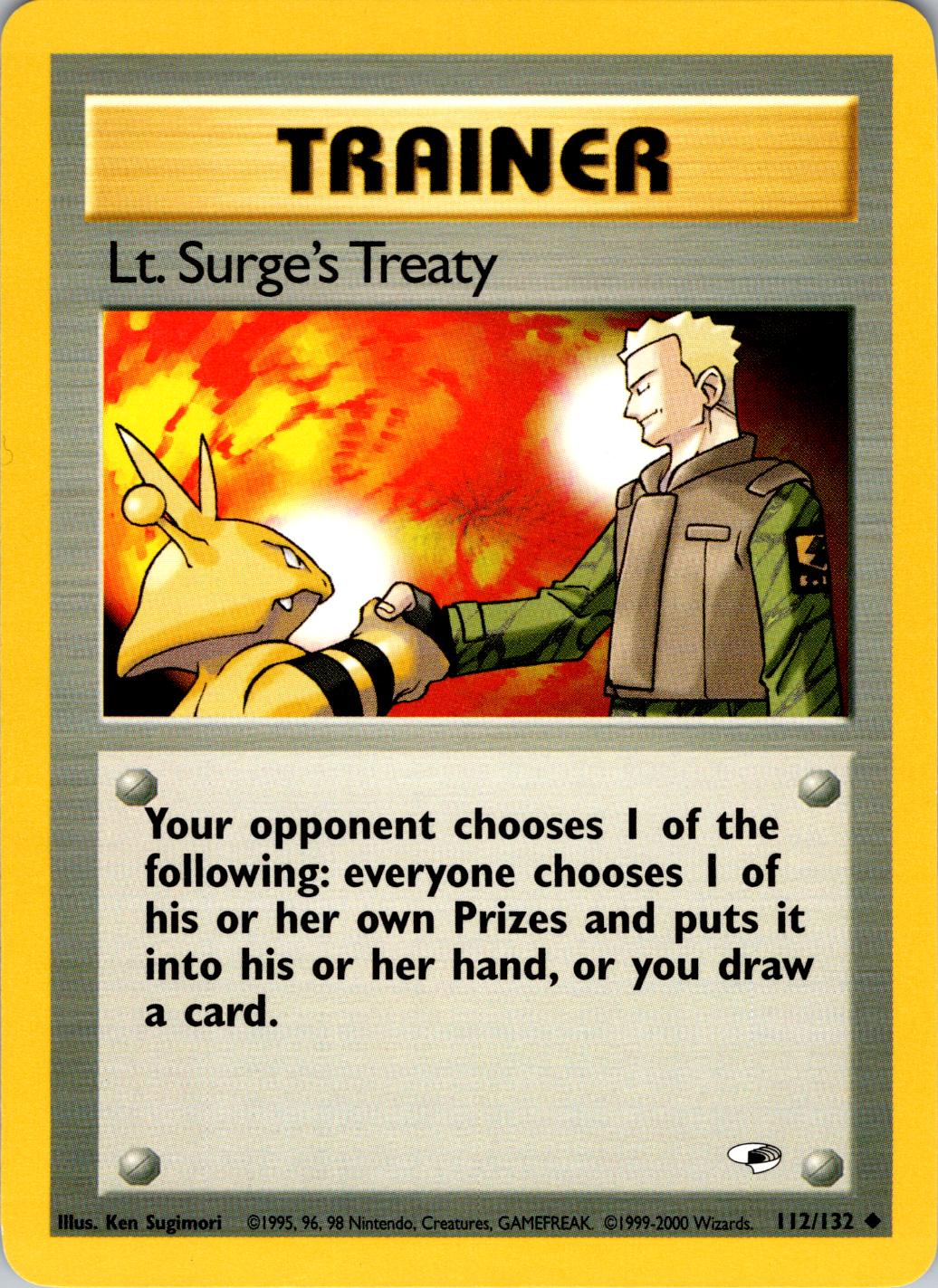 Lt. Surge's Treaty - Gym Heroes - #112