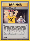 Blaine's Quiz #3 - Gym Challenge - #112 (1st Edition)