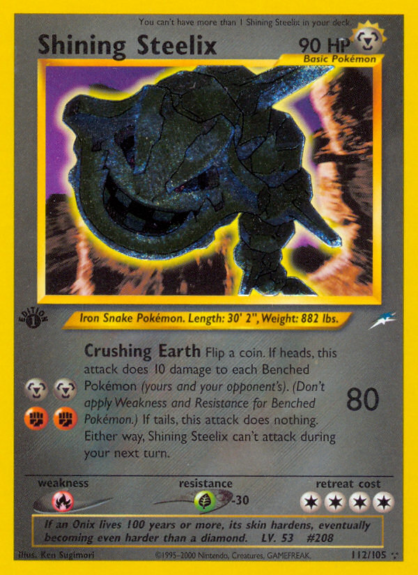 Shining Steelix - Neo Destiny - #112 (1st Edition)