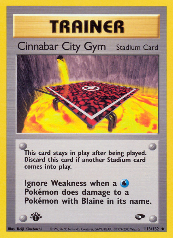 Cinnabar City Gym - Gym Challenge - #113 (1st Edition)