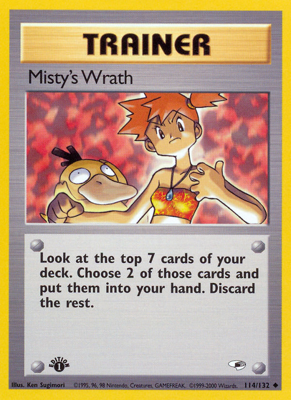 Misty's Wrath - Gym Heroes - #114 (1st Edition)