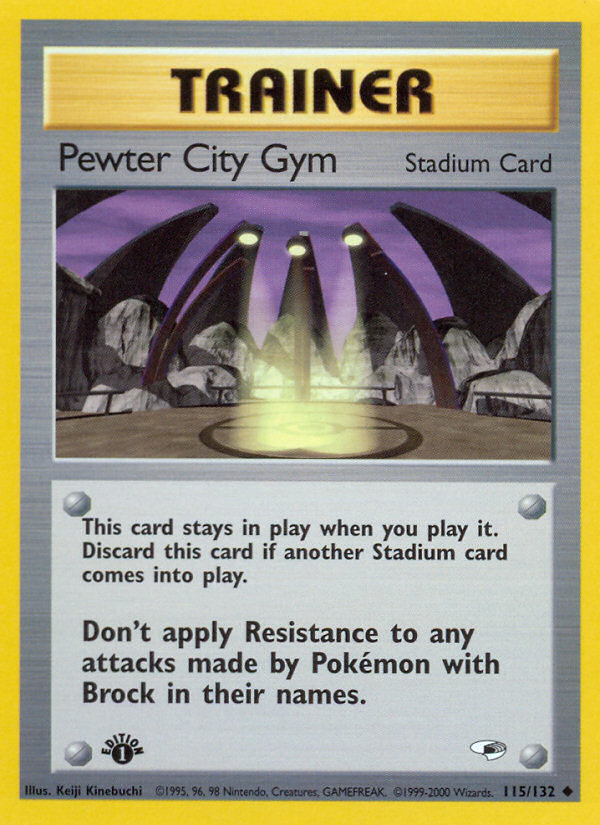 Pewter City Gym - Gym Heroes - #115 (1st Edition)