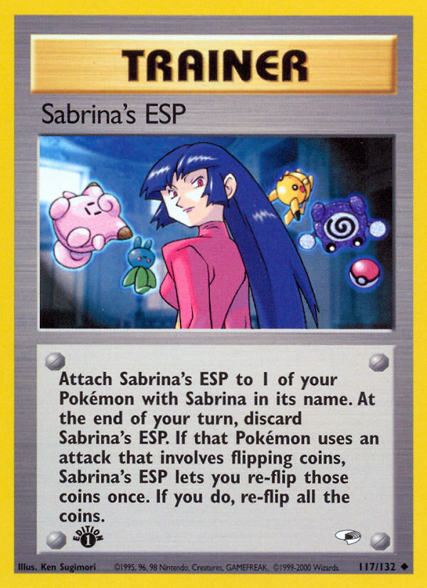 Sabrina's ESP - Gym Heroes - #117 (1st Edition)