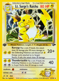 Lt. Surge's Raichu - Gym Challenge - #11 (1st Edition)