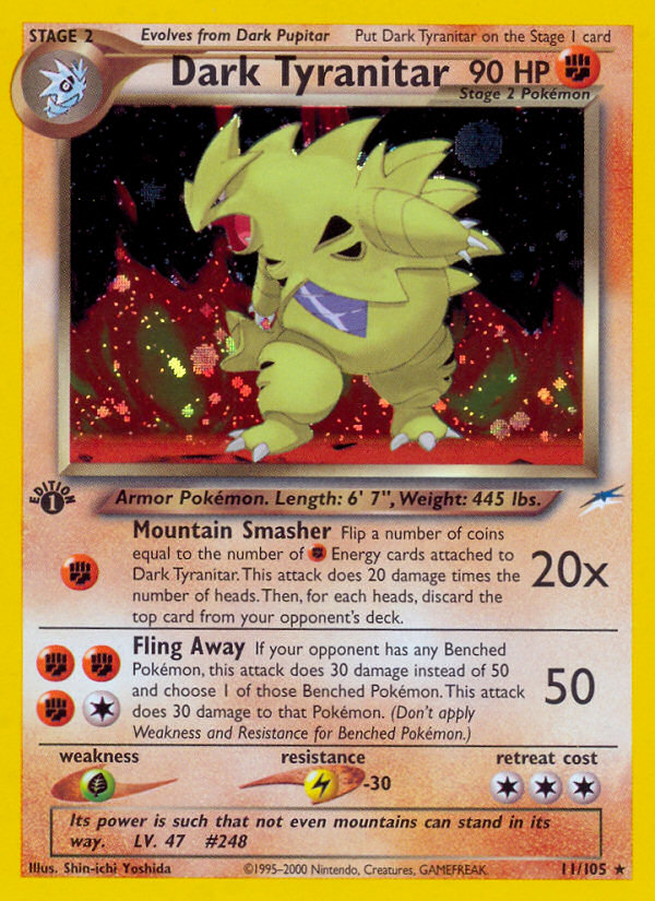 Dark Tyranitar - Neo Destiny - #11 (1st Edition)
