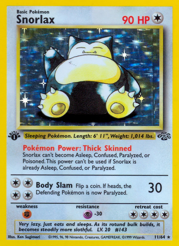 Snorlax - Jungle - #11 (1st Edition)