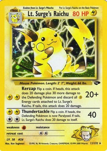 Lt. Surge's Raichu - Gym Challenge - #11