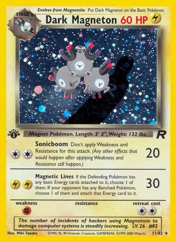 Dark Magneton - Team Rocket - #11 (1st Edition)