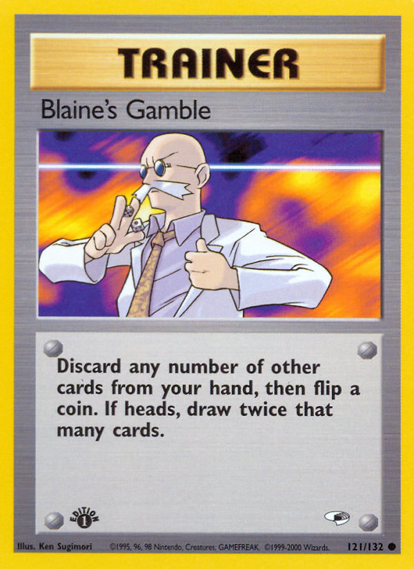 Blaine's Gamble - Gym Heroes - #121 (1st Edition)