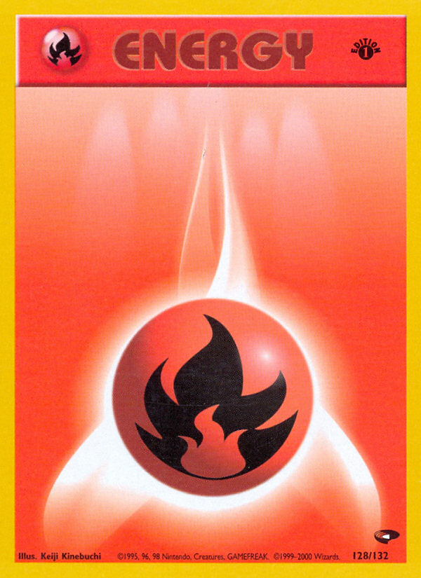 Fire Energy - Gym Challenge - #128 (1st Edition)
