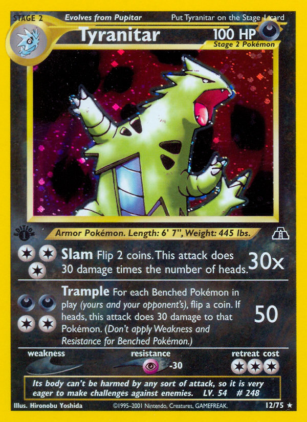 Tyranitar - Neo Discovery - #12 (1st Edition)