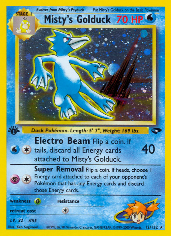 Misty's Golduck - Gym Challenge - #12 (1st Edition)