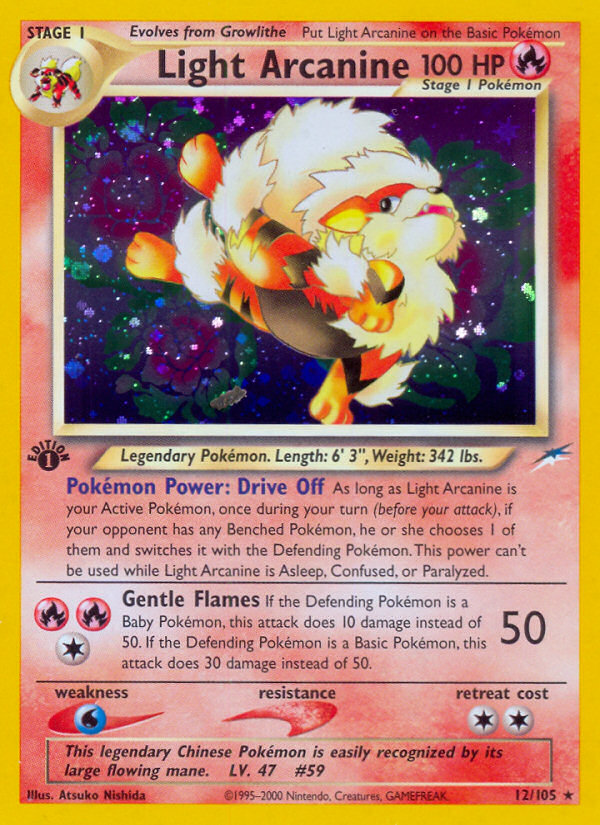 Light Arcanine - Neo Destiny - #12 (1st Edition)