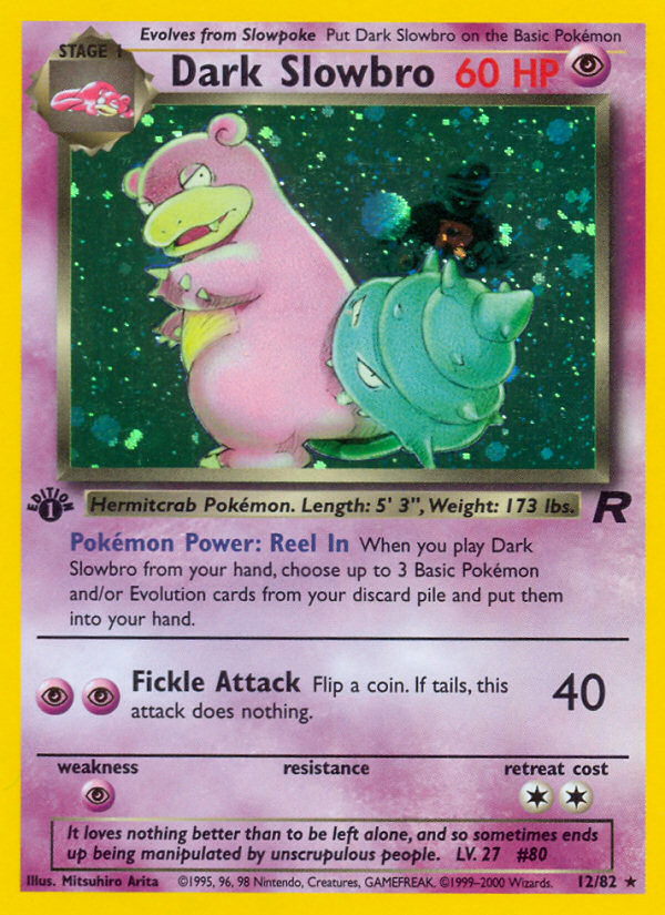 Dark Slowbro - Team Rocket - #12 (1st Edition)