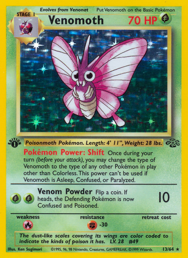 Venomoth - Jungle - #13 (1st Edition)