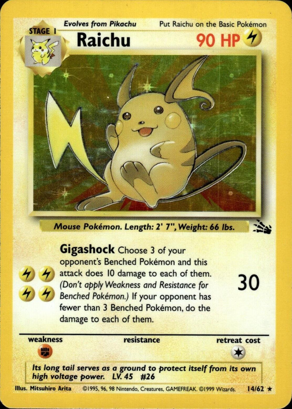 Raichu - Fossil - #14