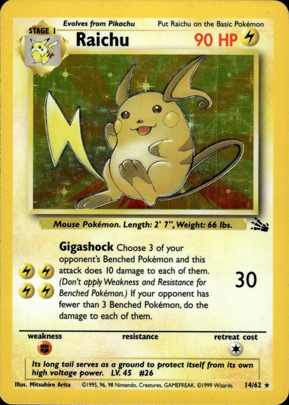 Raichu - Fossil - #14