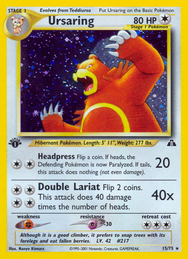 Ursaring - Neo Discovery - #15 (1st Edition)