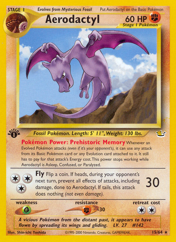 Aerodactyl - Neo Revelation - #15 (1st Edition)