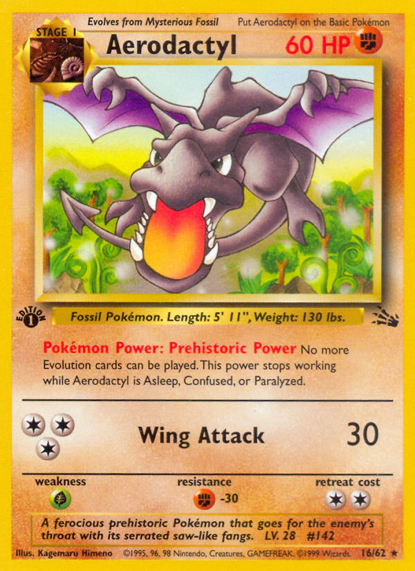 Aerodactyl - Fossil - #16 (1st Edition)