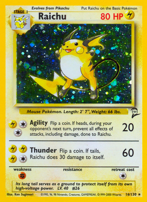 Raichu - Base Set 2 - #16