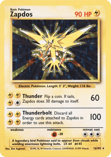 Zapdos - Base Set - #16
