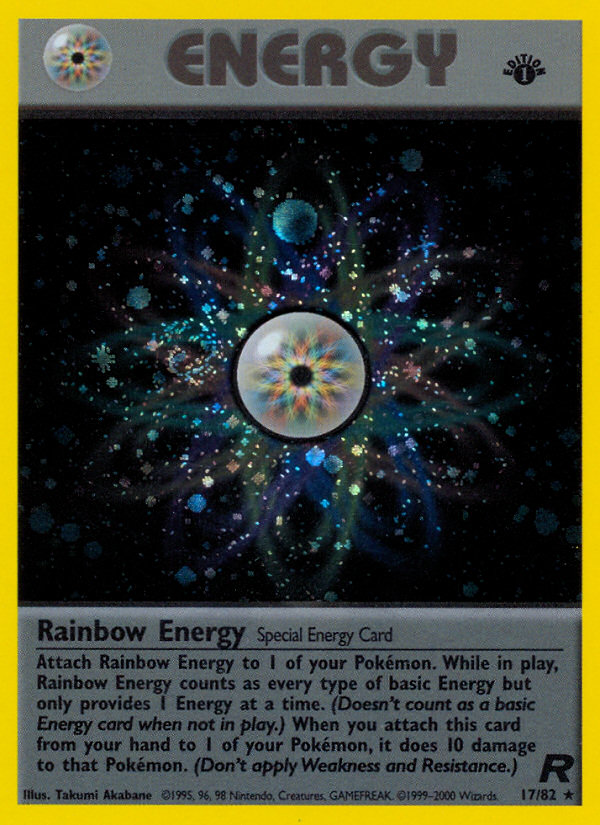 Rainbow Energy - Team Rocket - #17 (1st Edition)