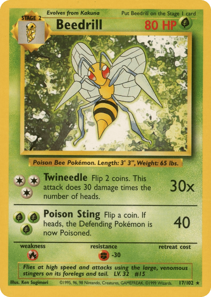 Beedrill - Base Set - #17