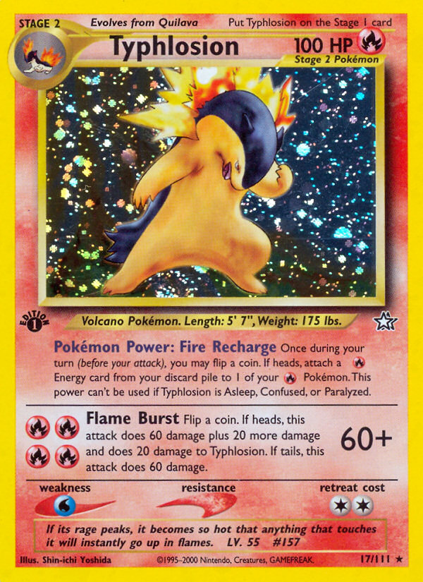 Typhlosion - Neo Genesis - #17 (1st Edition)