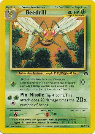 Beedrill - Neo Discovery - #18