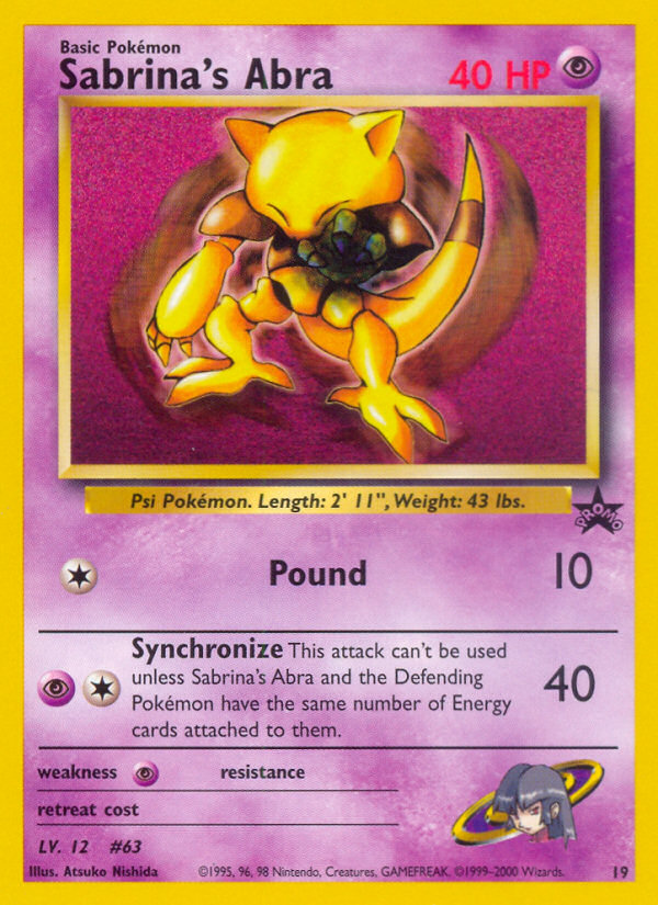 Sabrina's Abra - Black Star Promo - #19