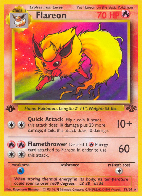 Flareon - Jungle - #19 (1st Edition)