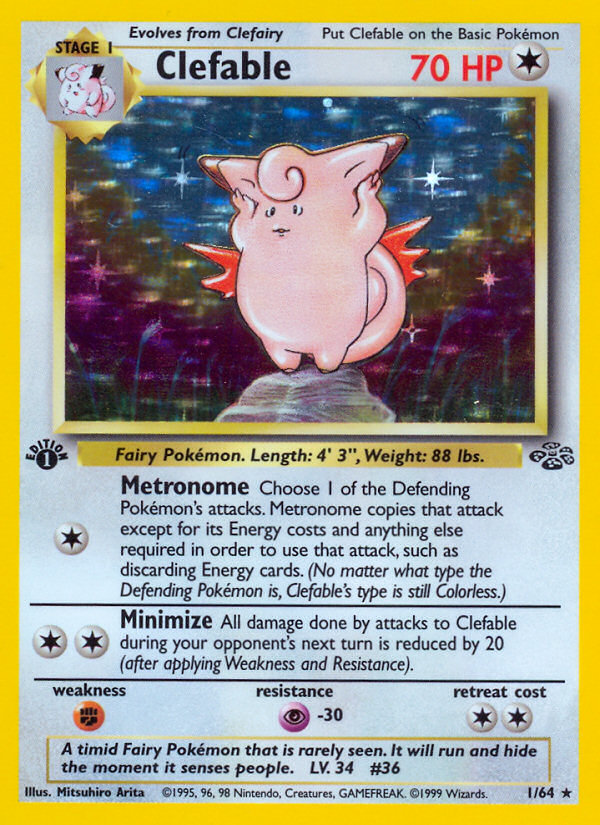 Clefable - Jungle - #1 (1st Edition)
