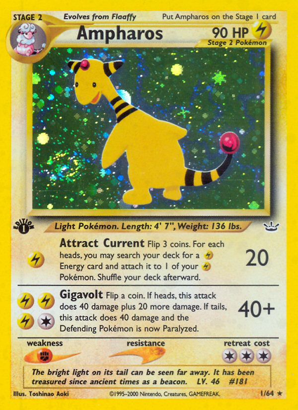 Ampharos - Neo Revelation - #1 (1st Edition)