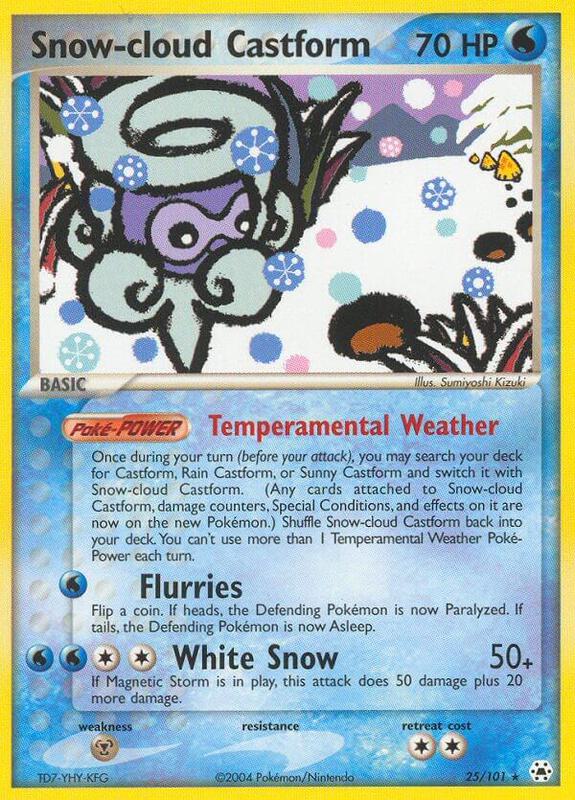Snow-cloud Castform - EX Hidden Legends - #25